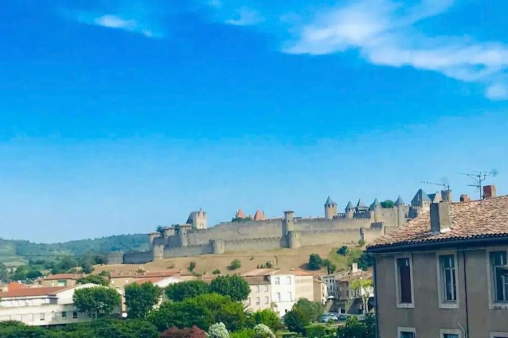 Appartement T2 Avec Vue Chateau Carcasona Exterior foto
